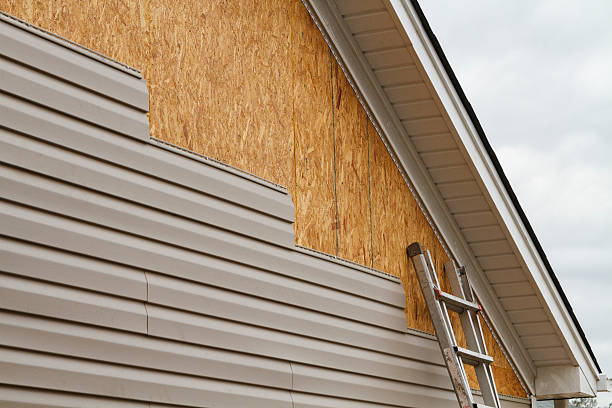 Professional Emergency Siding Repair technician working in Galena, OH